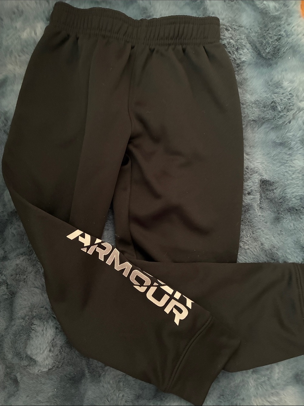 Under Armour Black Kids Logo Joggers